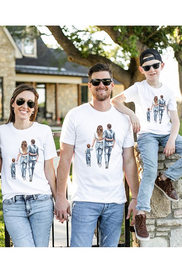 Anneler Günü tişörtü -AİLE kombin T-Shirt (TEK ADET FİYATIDIR. Kombin Yapmak için  Adet Ekleyiniz) - 1