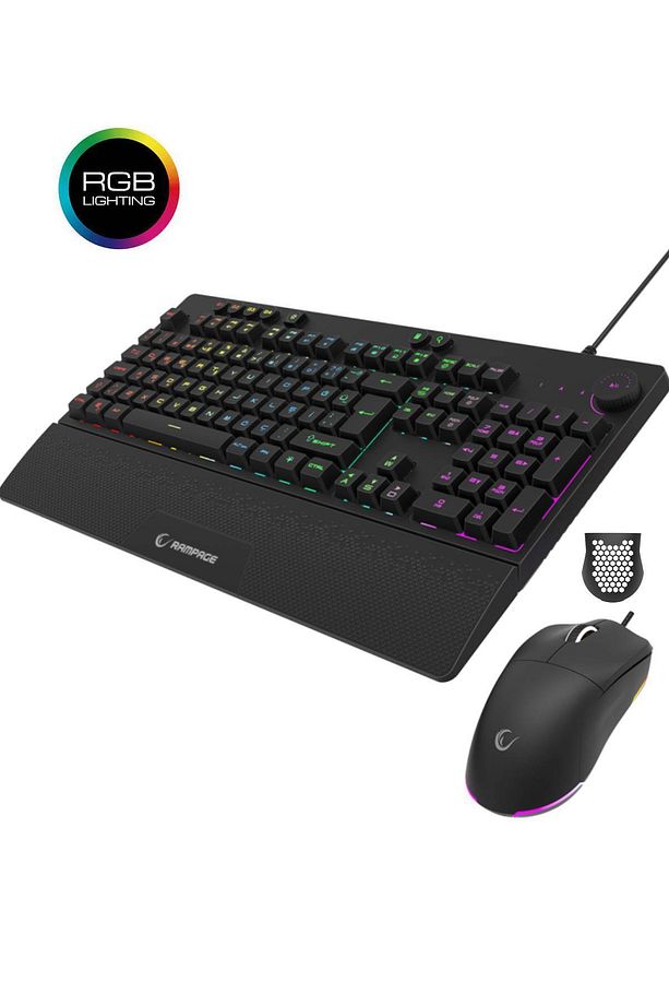 ECLIPSE Siyah Usb RGB Aydınlatmalı Q Gaming 4 Tuş Makrolu Oyuncu Klavye Mouse Set - 5