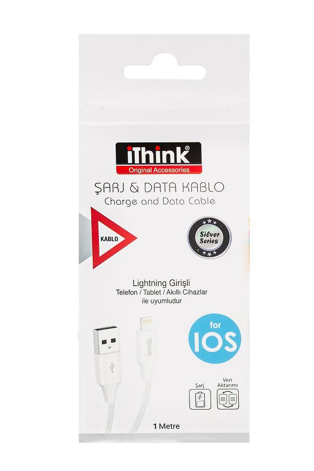 Silver Şarj ve Veri Aktarım Kablosu Lightining - 2