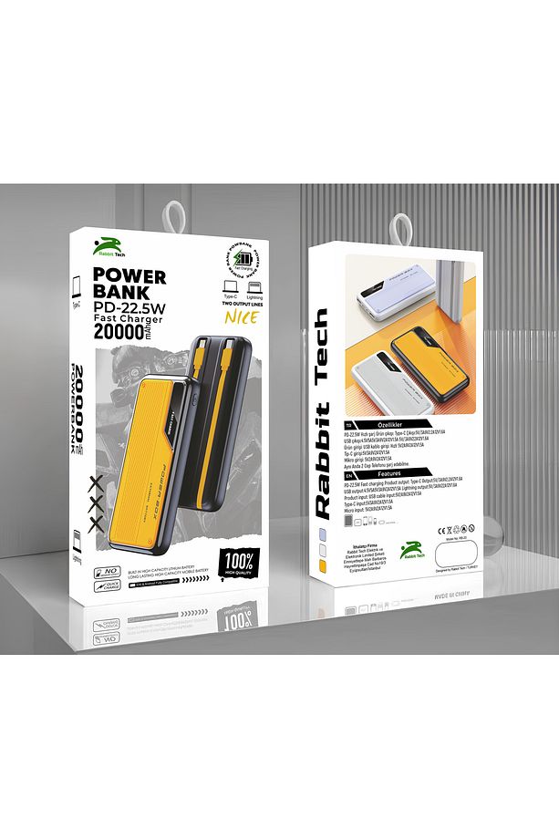 Rabbit Tech 20.000 Mah PD-22.5W Fast Power Bank - 1