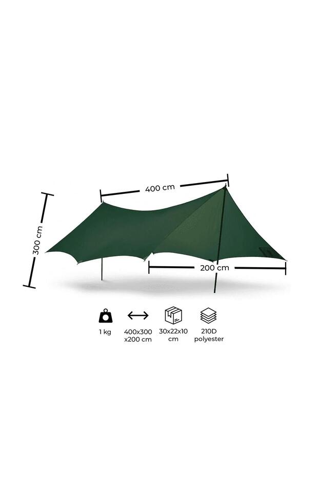 Ragnar Tarp Awning 3X4M Includes Tensioning Piler and Pegs