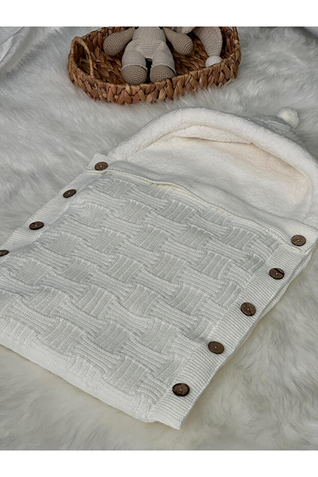 STREIFE PATTERNED KNITTED KNITWEAR WELLSOFT BABY SWADDLE