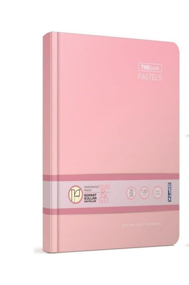Thebook Pastels Ip Dikişli Sert Kapak Not Defteri 14X20CM 120 Yaprak Çizgisiz - 1