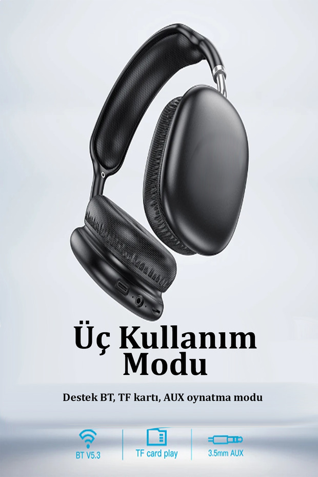 W35 Air Triumph Aux Destekli Bluetooth Kablosuz Kulaklık - 5