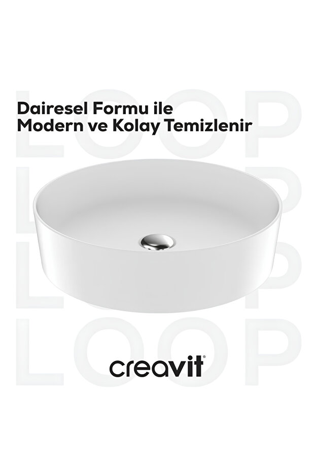 Loop Deliksiz Çanak Lavabo 45 Cm - 3