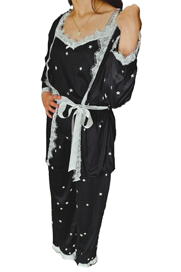 Pijama Set 3-Piece with Dressing Gown Zerda