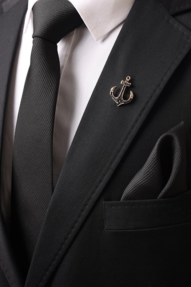 Taşlı Çapa Broş - 3