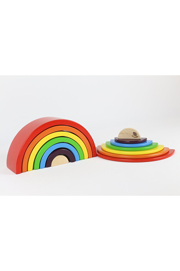 مجموعة من 7 قطع من Waldorf Rainbow 2 في 1