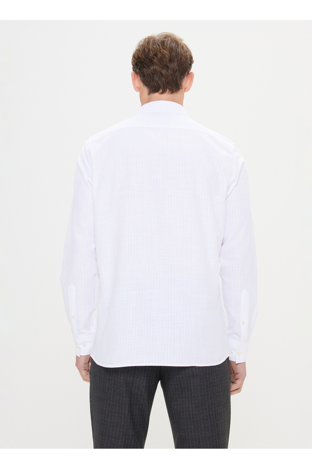 Altınyıldız Classics Beyaz Erkek Gömlek 4A2024200045 - 4
