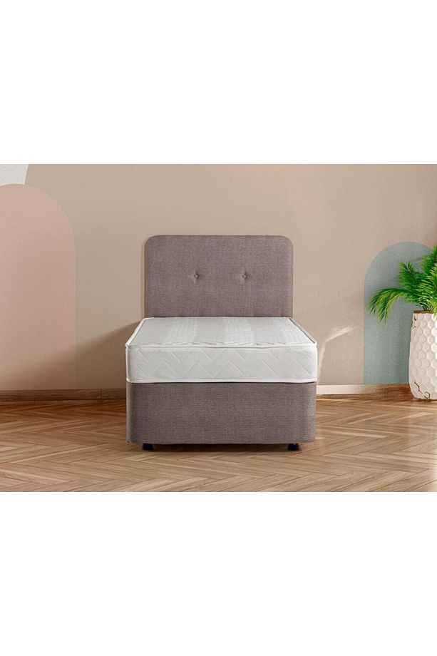 Luna Baza Başlık Yatak Takımı - 120x200 Cm Tek Kişilik Ortopedik Yatak Seti Sağlamlaştırılmış Baza - 3
