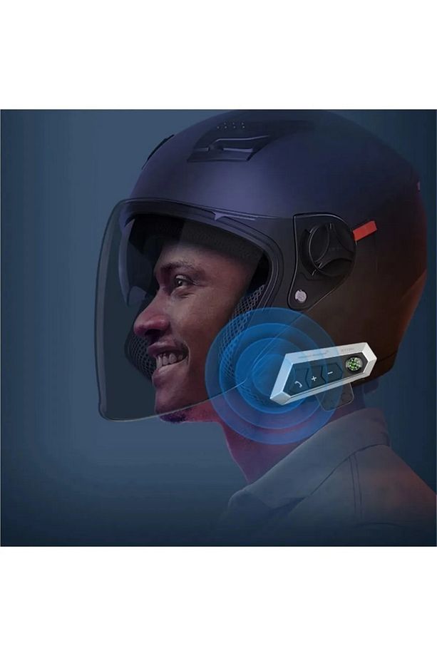 BT22B Motosiklet Bluetooth Kulaklık Kask Intercom Iki Sürücü Için Bağlantı Interkom Eşleştirme - 7
