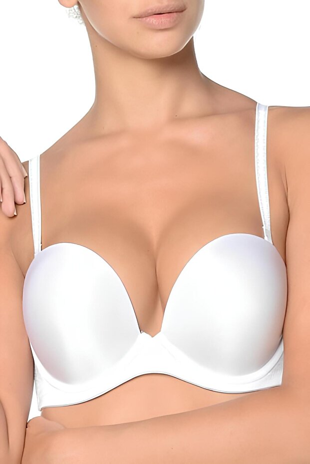حمالة صدر سوبر بوش أب بدون حمالات، دعم مزدوج (حشوة مزدوجة) حمالة صدر سحرية (حمالة صدر سحرية)