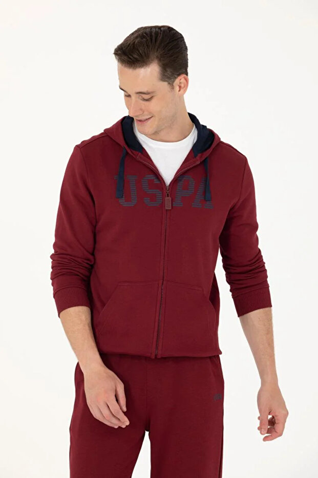 Claret Red Men's Sweatshirt