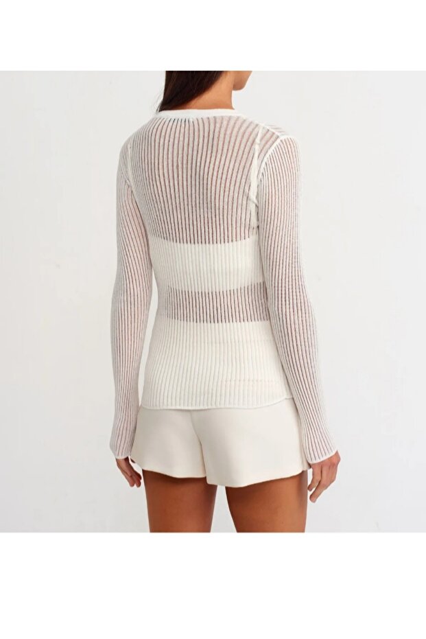 BLUZ TRANSPARENT damă  - 3