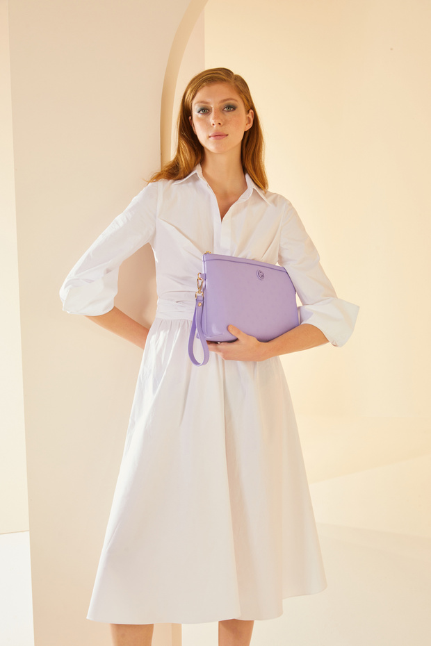 Lavender Women's Shoulder Bag 05PO24Y1871