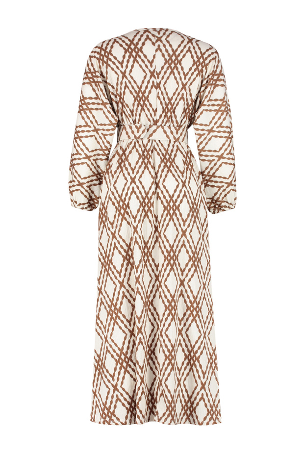 Tkané šaty se skořicovým vzorem TCTSS24EB00233 - 8