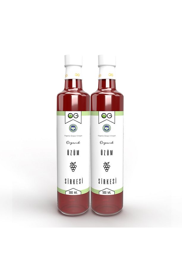 2 Adet Organik Üzüm Sirkesi 500 ML - 1