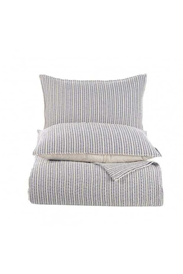 Waffle Jakarlı Yatak Örtüsü Tek Kişilik - 2