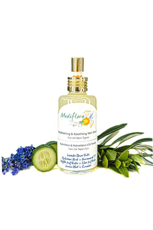 Aydınlatıcı ve Rahatlatıcı Cilt Toniği - Hyaluronik Asit & Niacinamide Zeytin Yaprağı Mersin - 1