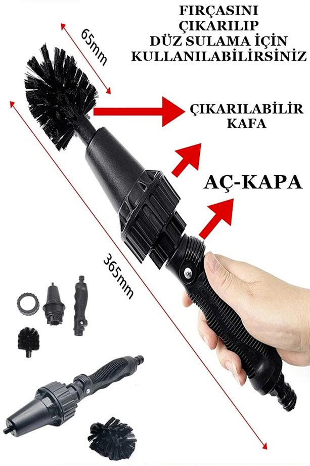 Motorsiklet Araba Lastik Jant Hortuma Takılabilir Fırça Paspas Bisiklet Oto Kuaför Fırçası Çizmez - 7