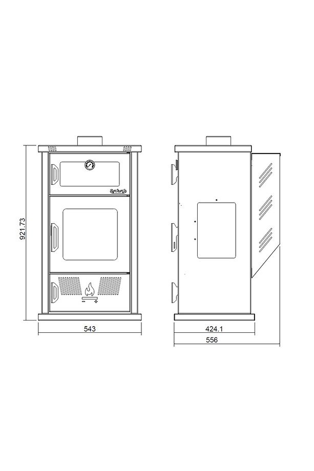 PLT02 Fırınlı Pelet Sobası - 5