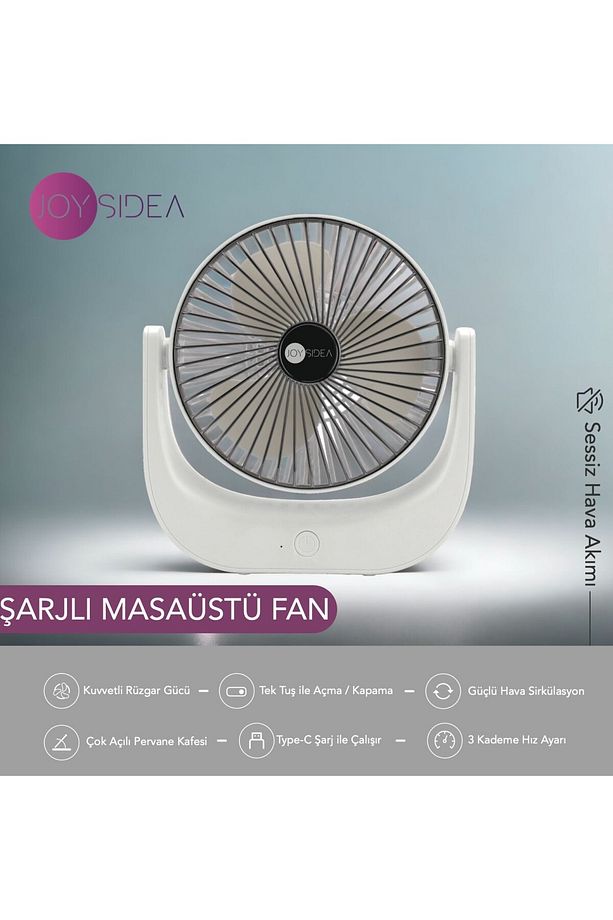 JOYSİDEA ŞARJLI MASAÜSTÜ VANTİLATÖR FN-70 - 4