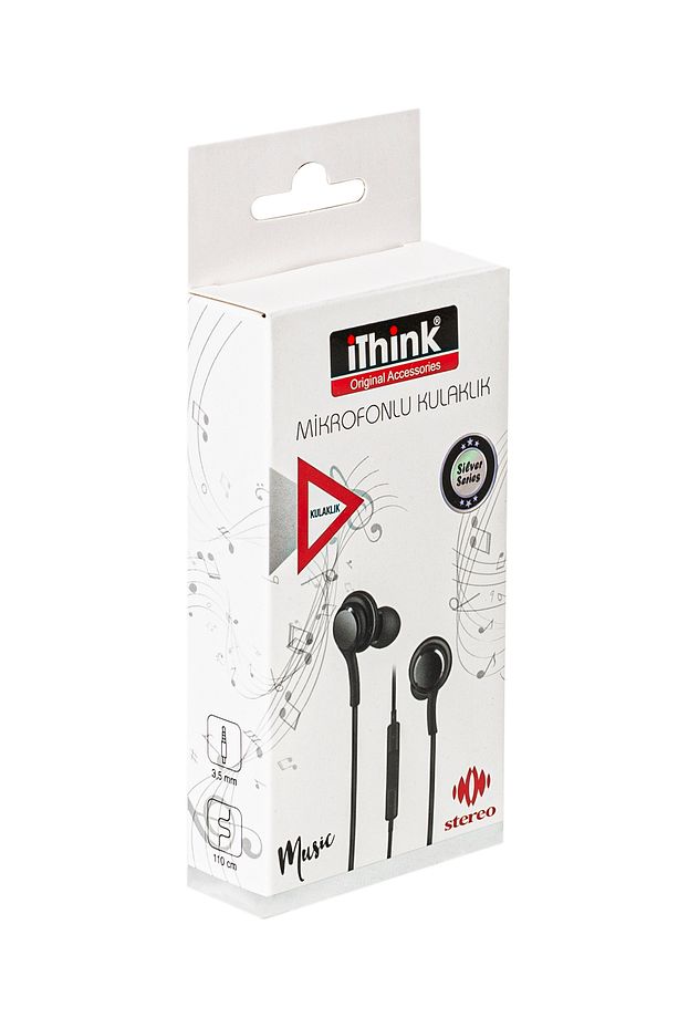 ITHİNK MİKROFONLU KULAKİÇİ KULAKLIK SİLVER S8 - 5