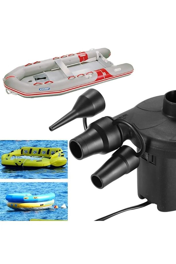 220v 50wat Elektrikli Ve Çakmak Hava Pompası Şişme Yatak Bot Simit Şişme Koltuk Deniz Yatağı Pompa - 3
