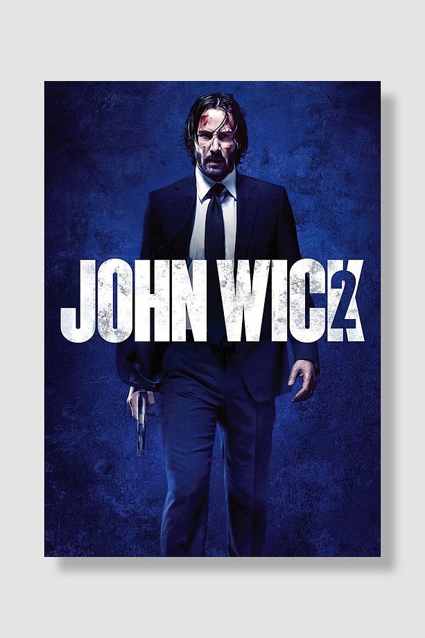 John Wick 4'lü Film Posteri Seti Yüksek Kaliteli Kalın Parlak Kuşe Kağıdı - 3
