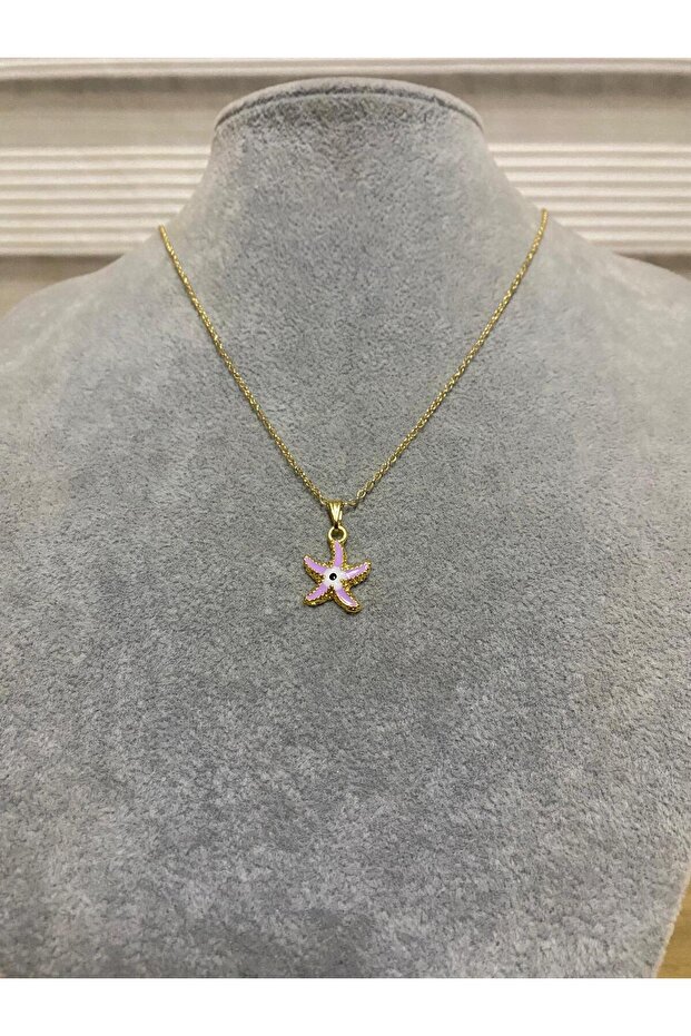 Women's Lilac Starfish Necklace