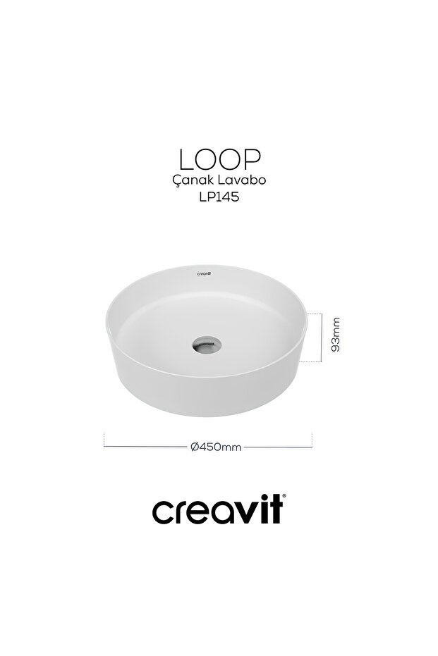 Loop Deliksiz Çanak Lavabo 45 Cm - 7