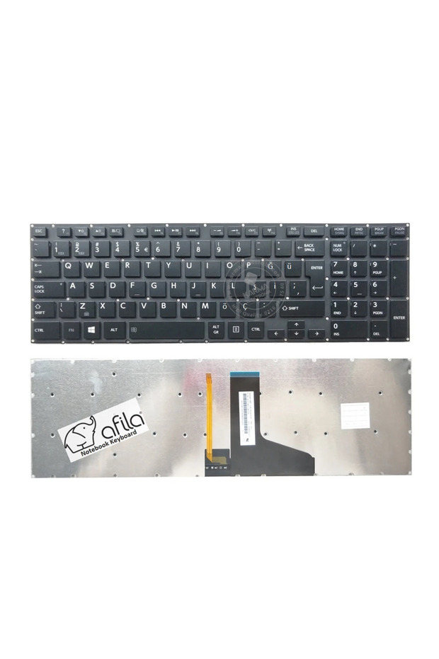 Toshiba Satellite P50t, P50T-A, P50t-A-113, P50t-A-114 Klavyye (Siyah TR) ışıklı - 1