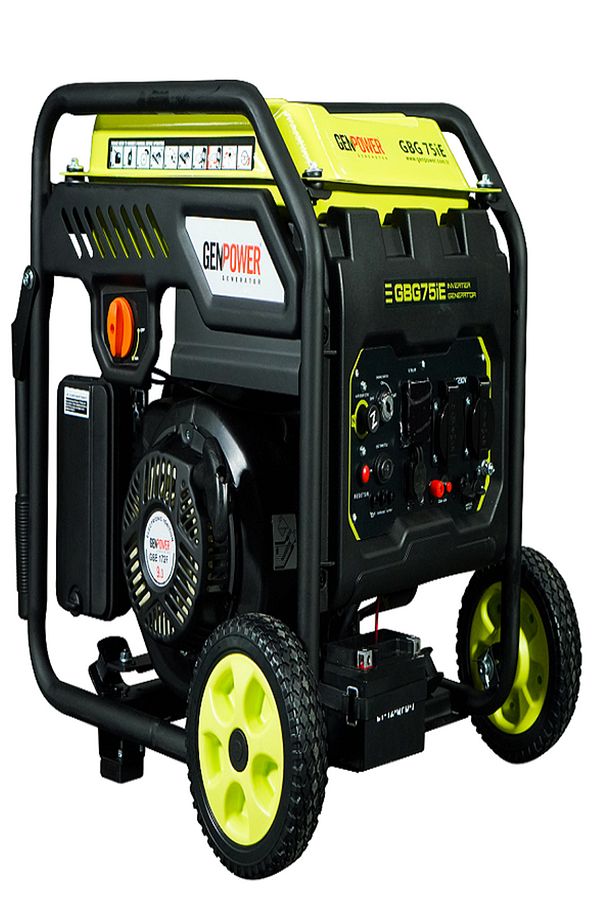 GBG 75 İE Model 7,5 kVA Benzinli, Marşlı Tekerlekli  Monofaze İnverter Jeneratör - 3