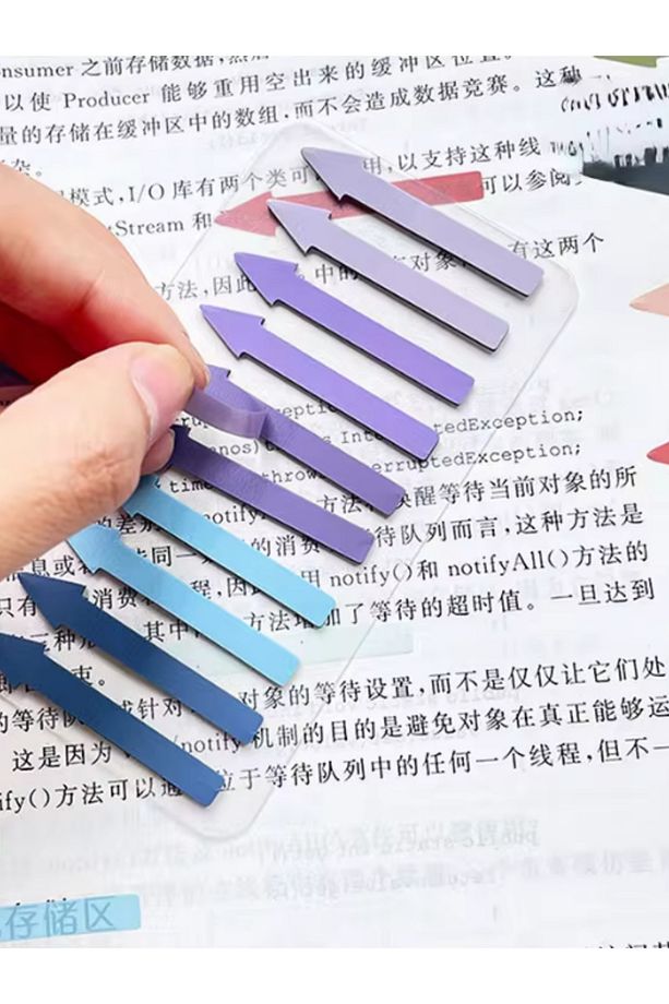 Şeffaf Renkli Postit Yapışkan Not Kağıdı İşaret Post-it 6 - 3