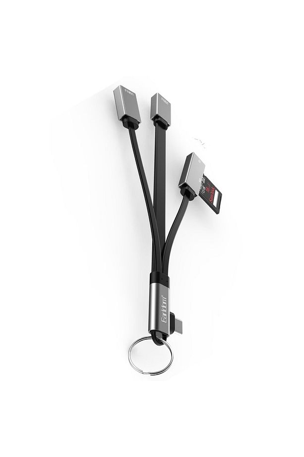 4in1 Type-C to USB 3.0 / USB 2.0 / SD Kart / TF Kart Dönüştürücü Çoklayıcı Hub + OTG Çevirici - 5