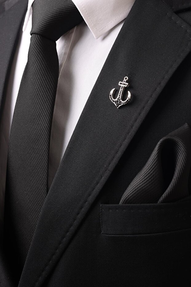 Taşlı Çapa Broş - 1