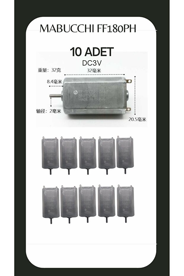 MABUCCHİ 3V DC MOTOR 10 ADET