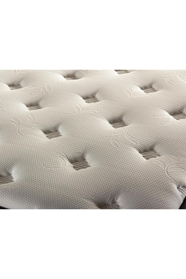 Niron King Yatak Seti 80x180 Tek Kişilik Yatak Baza Başlık Takımı Füme - 8