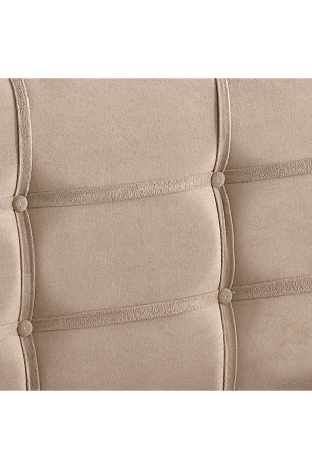 Polo Tek Kişilik Yatak Başlığı - 90 Cm Sütlü Kahve Kumaş Başlık - 4