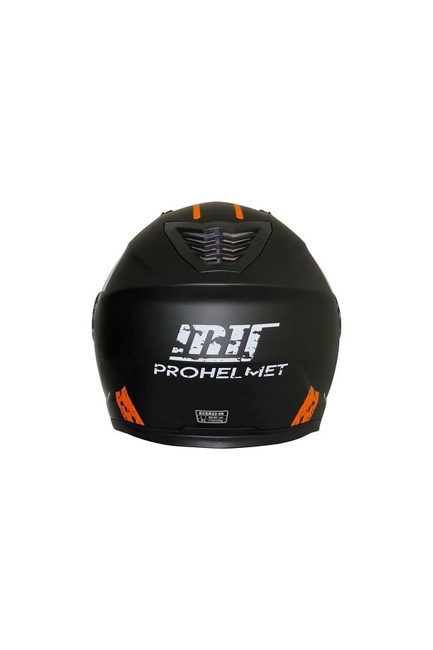 M 966 V2 Çene Açılır Kask Orenge Gözlüklü - 2