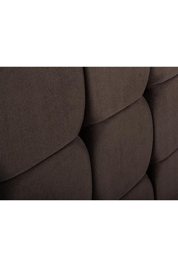 Niron Rama 90cm Tek Kişilik Başlık, Füme Soho Kumaş Yatak Başlığı - 4