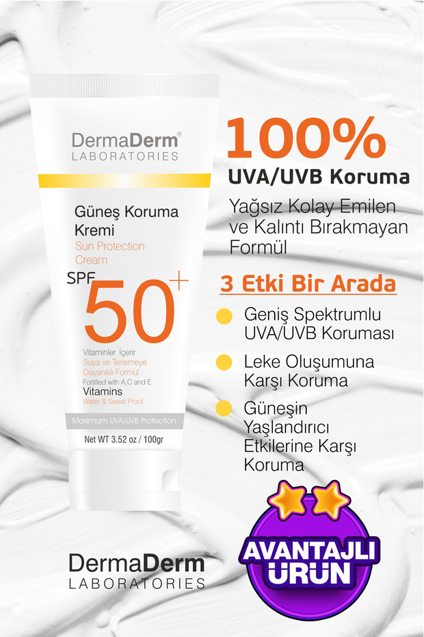 2 Adet Bitkisel Güneş Kremi Spf +50 100 Gr - 7