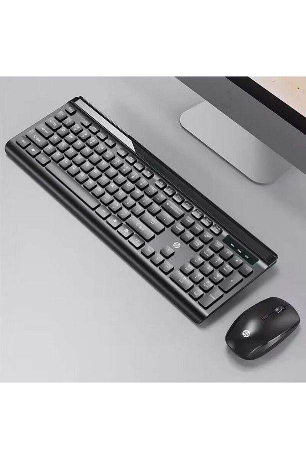 Cs500 Kablosuz Klavye Mouse 2,4g Kablosuz Tak Çalıştır Şık Tasarım Türkçe Q Klavye Siyah Renk - 2