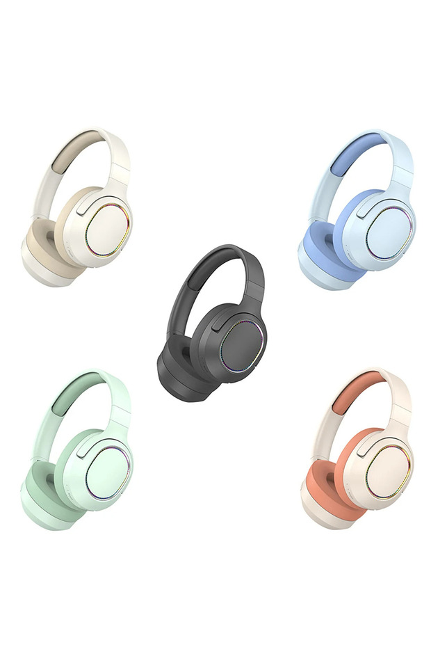En Yeni Nesil Şık Ergonomik Extra Bass Kablosuz Bluetooth RGB Işıklı Mikrofonlu Spor Kulaklık - 2