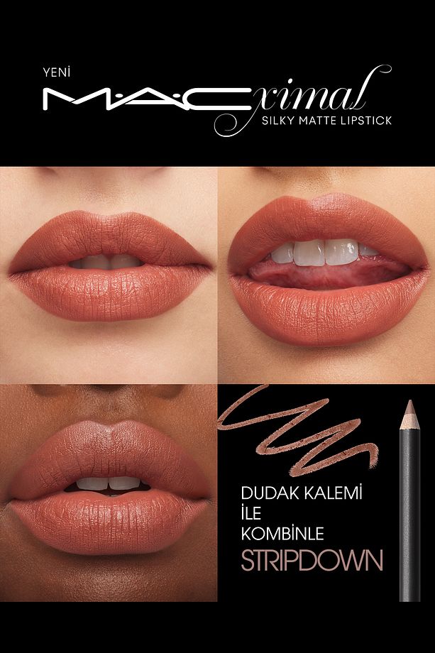 M·A·CXIMAL SİLKY MATTE LIPSTICK LIPSTICK PROVIDING INTENSE COLOR - TAUPE KEYON2380 - 5