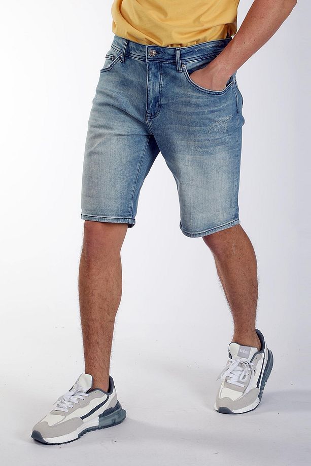 Regular Fit Erkek Denim Şort 242 LCM 121068 ELYO KAI LIGHT ISLAN - 4