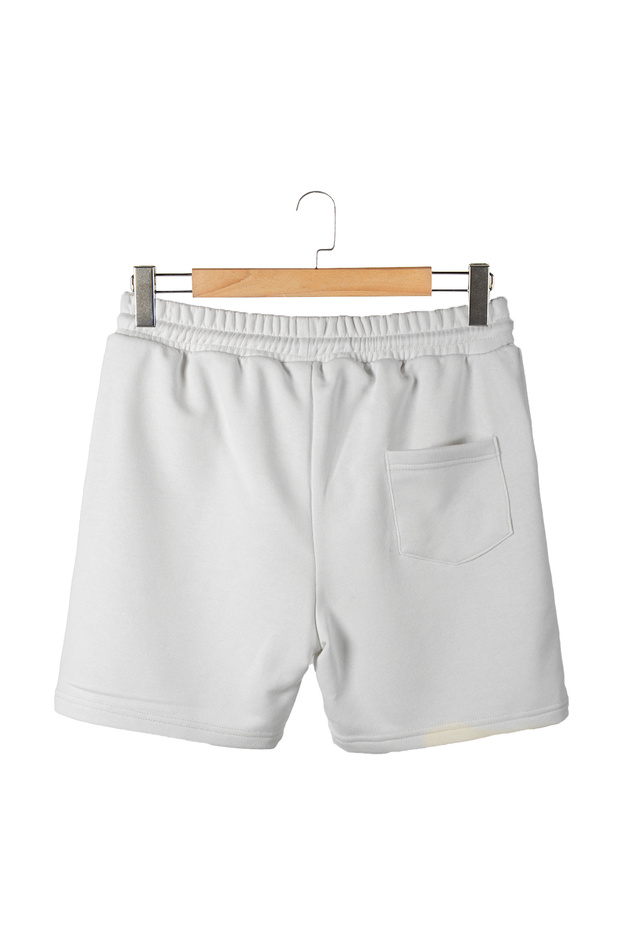 Erkek Beyaz Basic Regular Fit Şort & Bermuda - 4