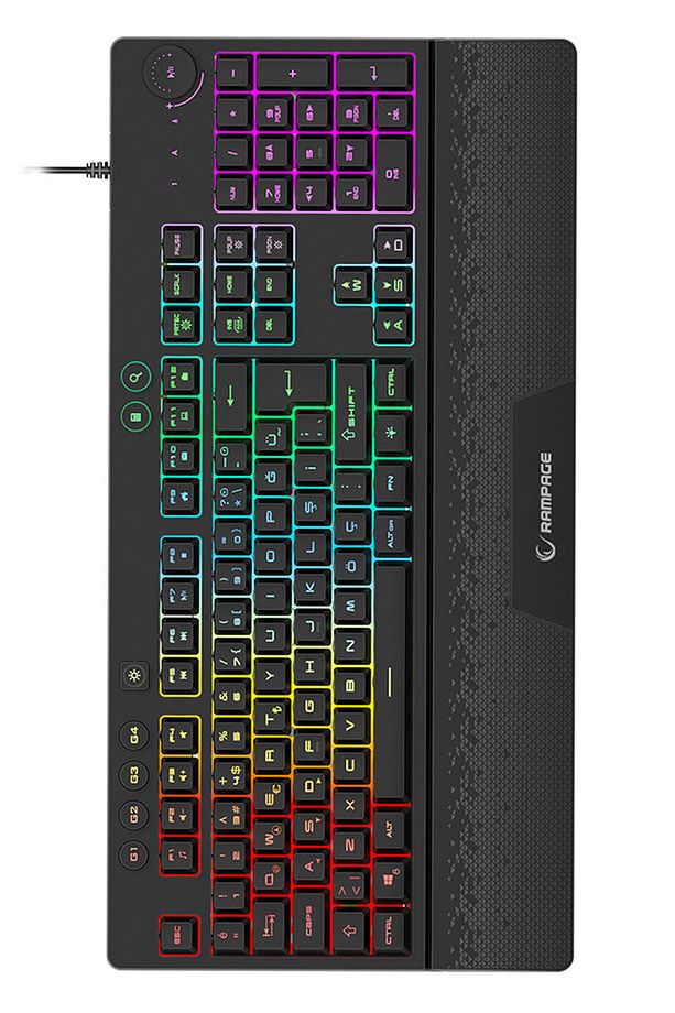 ECLIPSE Siyah Usb RGB Aydınlatmalı Q Gaming 4 Tuş Makrolu Oyuncu Klavye Mouse Set - 4
