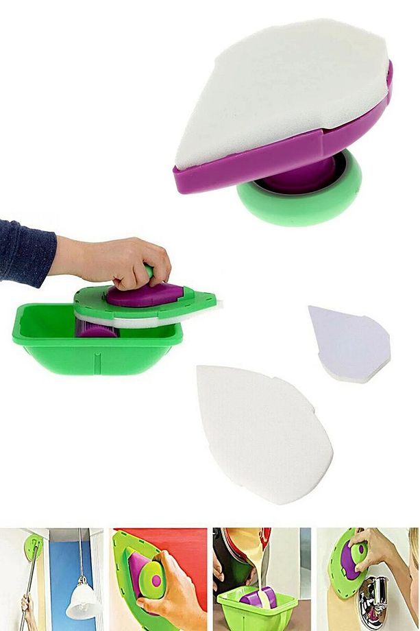 Point And Paint Pratik Duvar Boyama Seti Damlatmayan Boya Rulo Fırçası Tavan Duvar Badana Köşe Fırça - 5