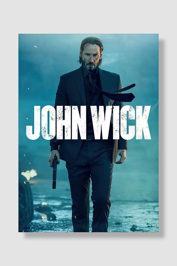 John Wick 4'lü Film Posteri Seti Yüksek Kaliteli Kalın Parlak Kuşe Kağıdı - 2
